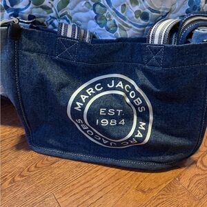 Marc Jacobs Blue Denim Tote Bag
